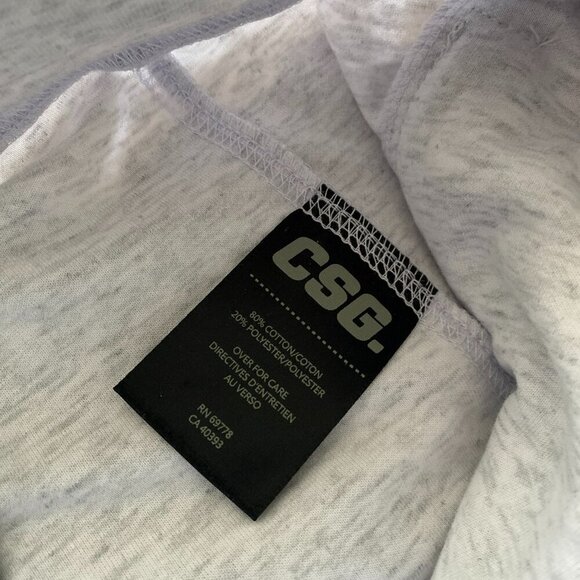 CSG Men's Sweat Shorts Soft Casual Cotton Heather Grey Lounge Gym Workout Size L - Picture 3 of 6